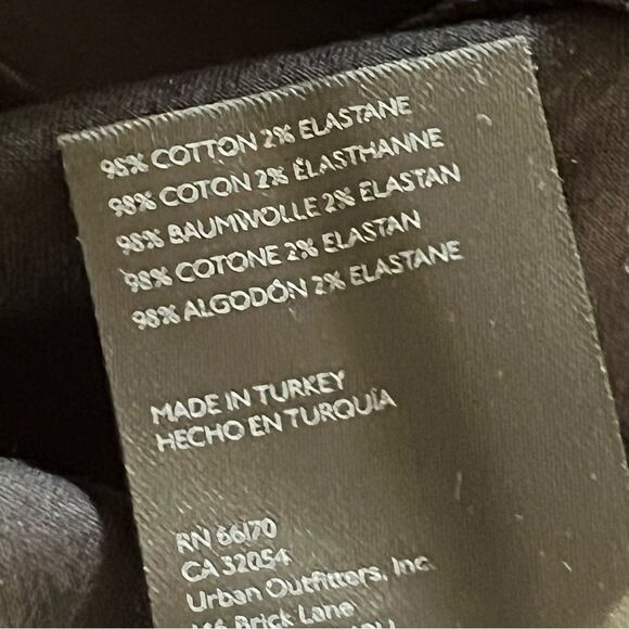 Maeve by Anthropologie Black Flounced Midi Skirt Size 14 Cotton Classic Cut - Picture 8 of 8